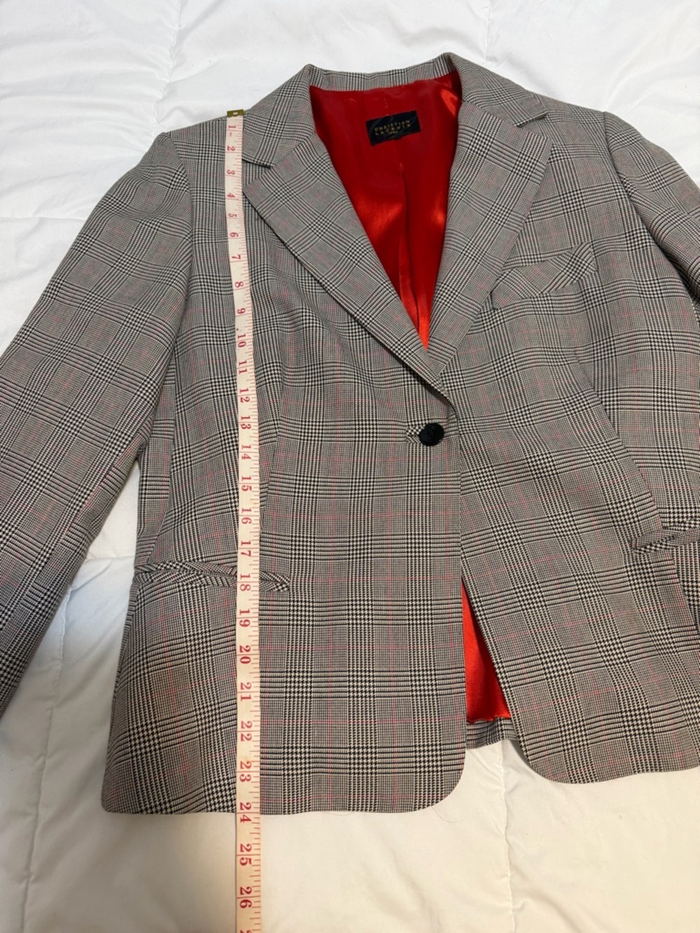 Christian Lacroix Gray Check Blazer and Trousers - Picture 10 of 11